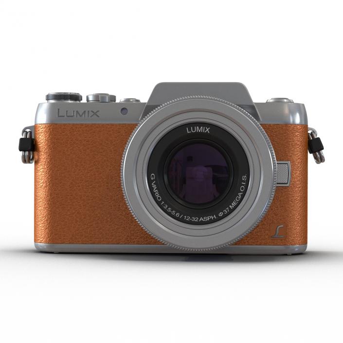 3D model Panasonic DMC GF7 Rigged Brown