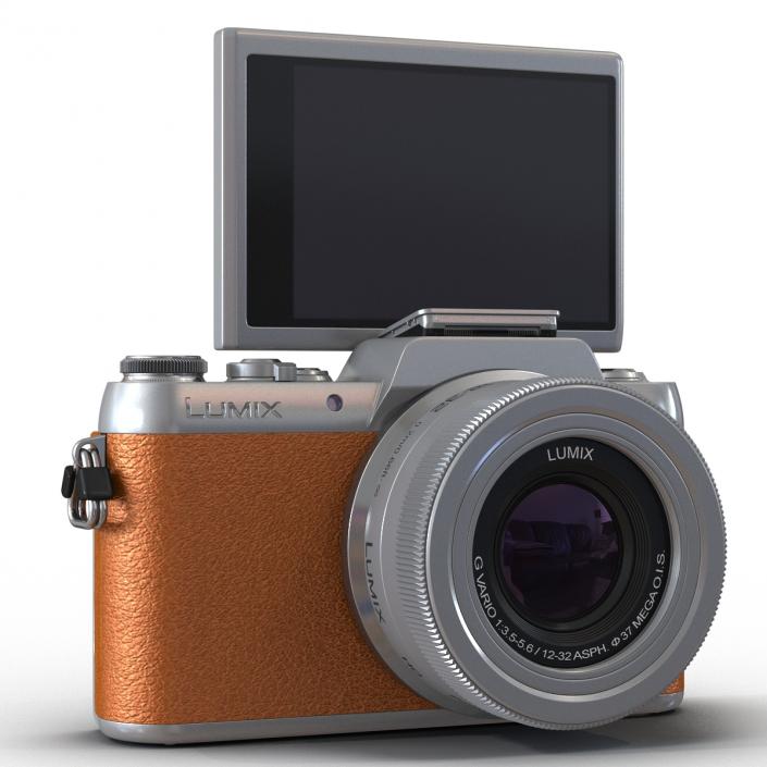 3D model Panasonic DMC GF7 Rigged Brown