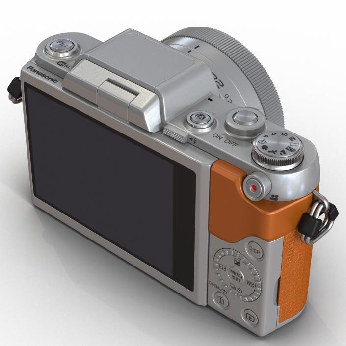 3D model Panasonic DMC GF7 Rigged Brown