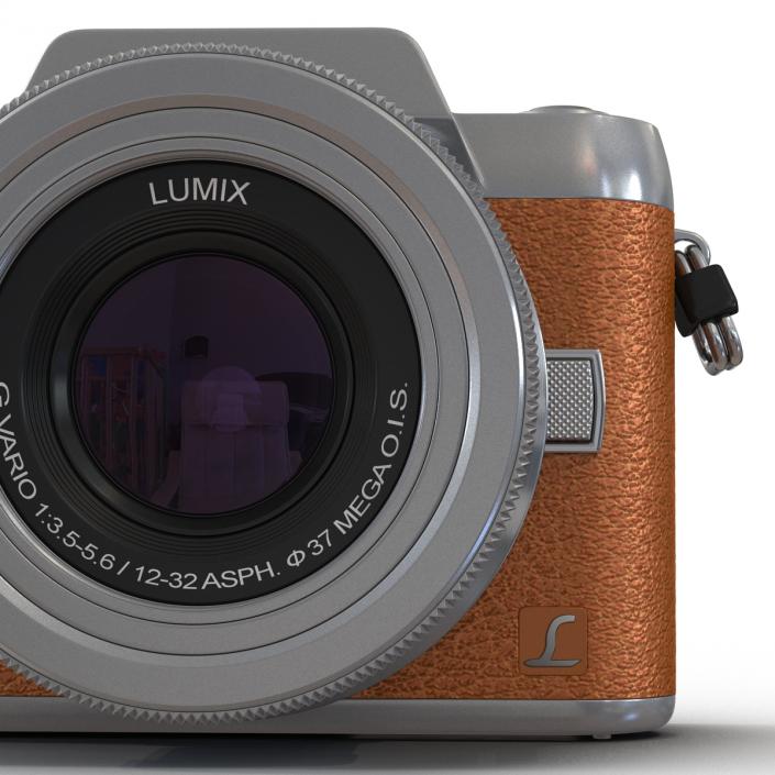 3D model Panasonic DMC GF7 Rigged Brown