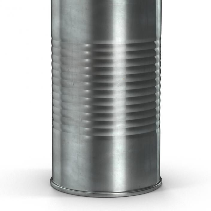 3D Open Empty Tin Can model