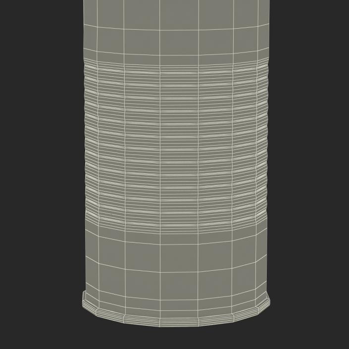 3D Open Empty Tin Can model