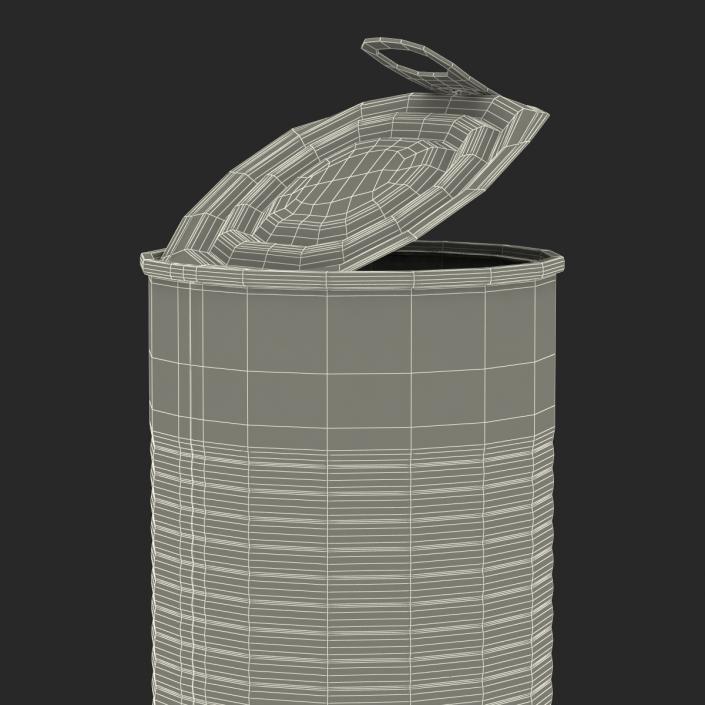 3D Open Empty Tin Can model