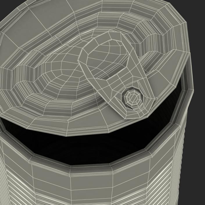 3D Open Empty Tin Can model