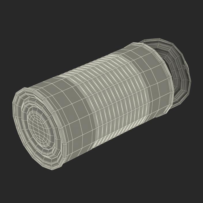 3D Open Empty Tin Can model