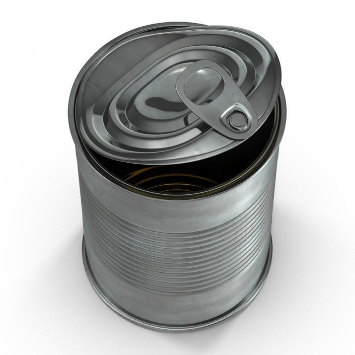 3D model Open Empty Tin Can 2