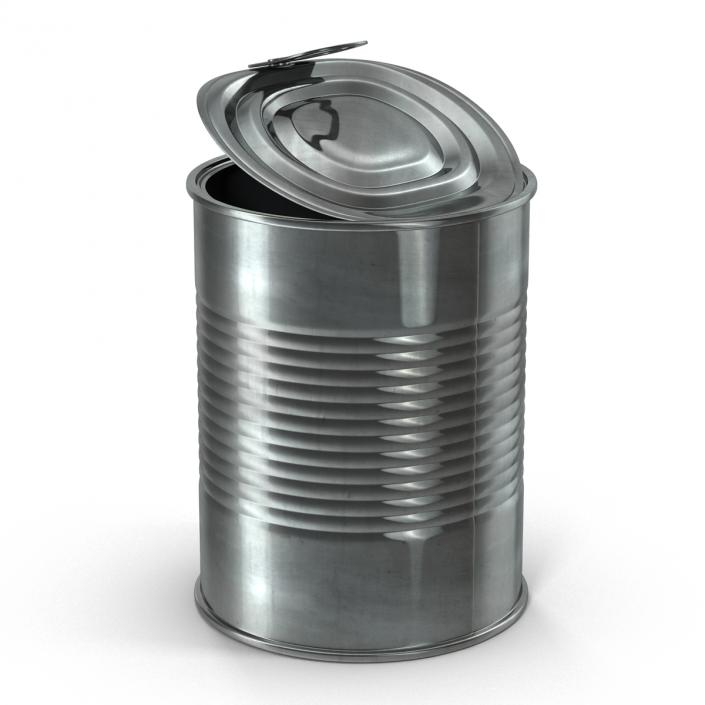 3D model Open Empty Tin Can 2