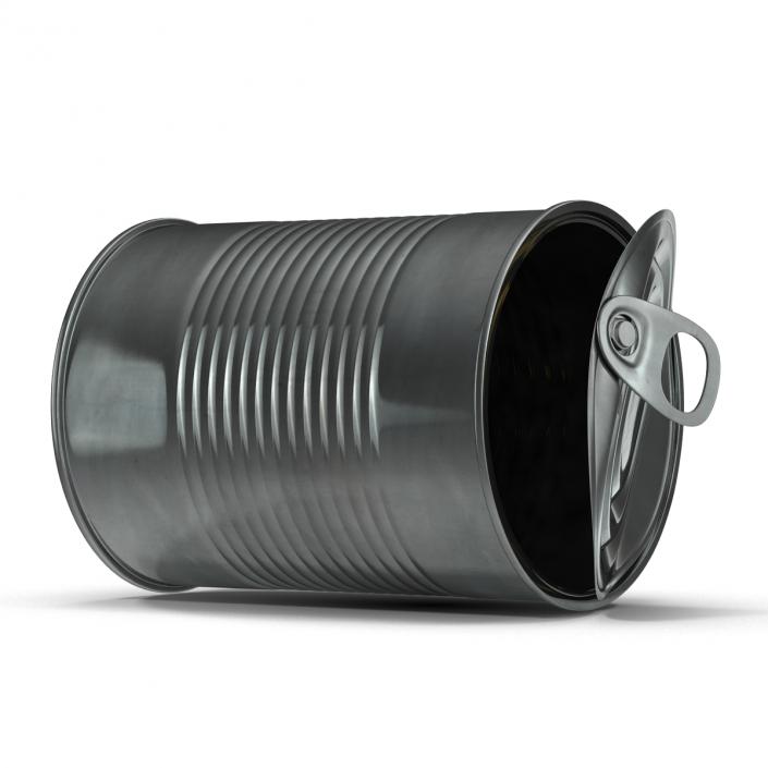 3D model Open Empty Tin Can 2