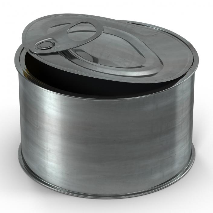 3D model Open Empty Tin Can 3