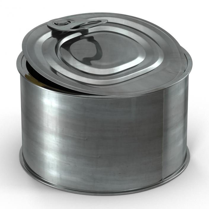 3D model Open Empty Tin Can 3