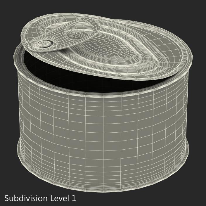 3D model Open Empty Tin Can 3