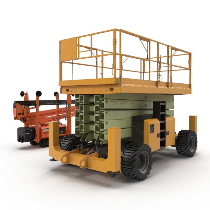 Scissor Lifts Collection 3D model