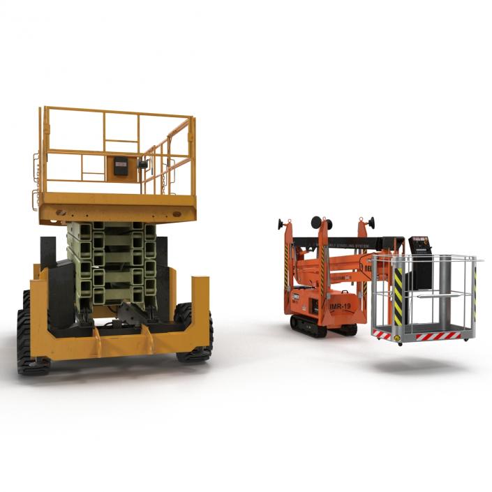 Scissor Lifts Collection 3D model