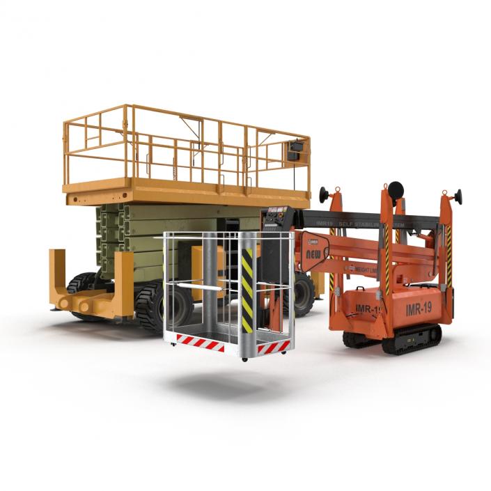 Scissor Lifts Collection 3D model