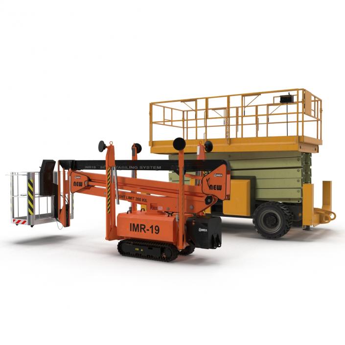 Scissor Lifts Collection 3D model