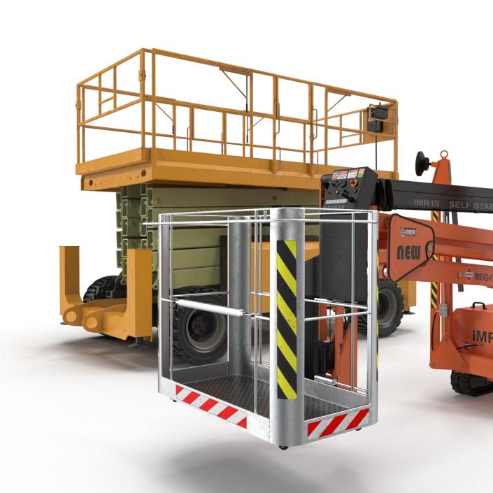 Scissor Lifts Collection 3D model