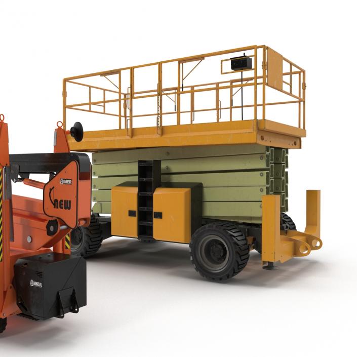 Scissor Lifts Collection 3D model