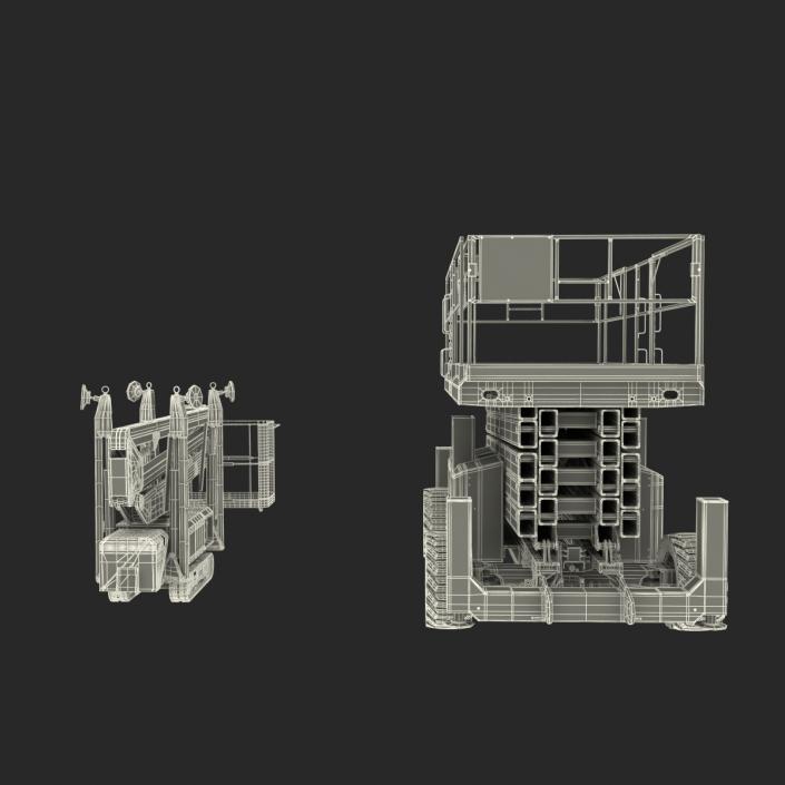 Scissor Lifts Collection 3D model