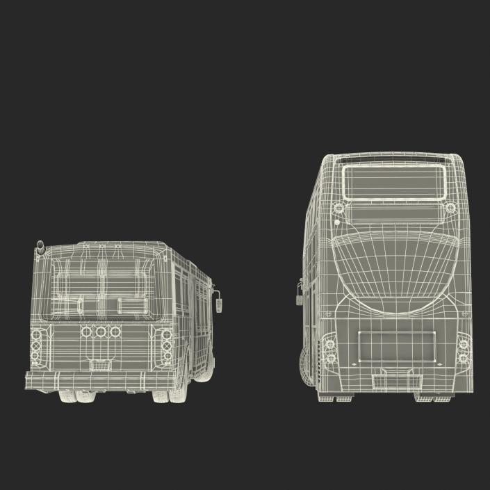 3D model Rigged Buses Collection 3