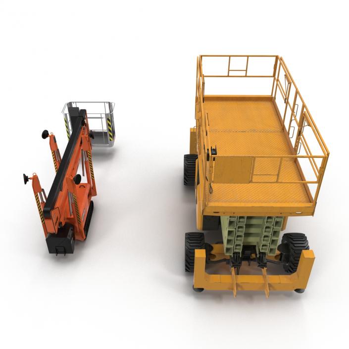 3D Scissor Lifts Rigged Collection