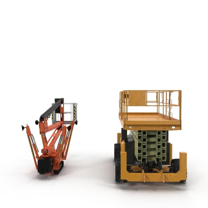 3D Scissor Lifts Rigged Collection