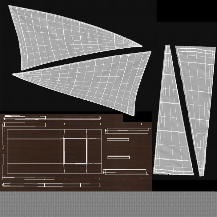 Small Sailing Yacht 3D model