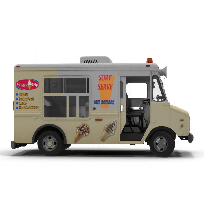 3D model Ice Cream Van Rigged