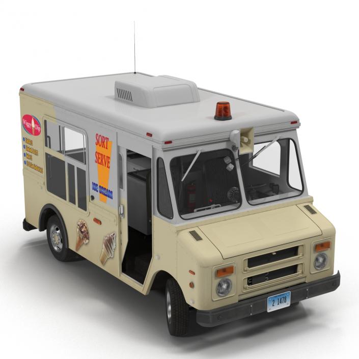 3D model Ice Cream Van Rigged