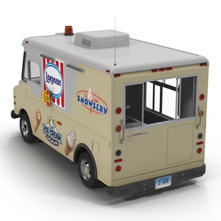 3D model Ice Cream Van Rigged