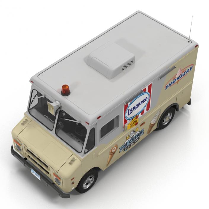 3D model Ice Cream Van Rigged