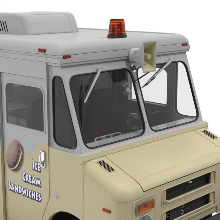 3D model Ice Cream Van Rigged