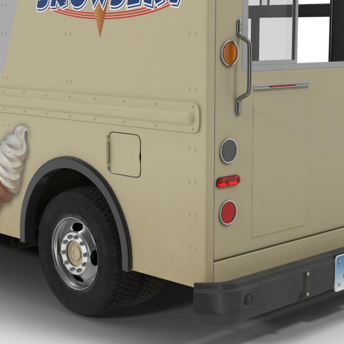 3D model Ice Cream Van Rigged