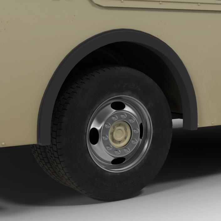 3D model Ice Cream Van Rigged