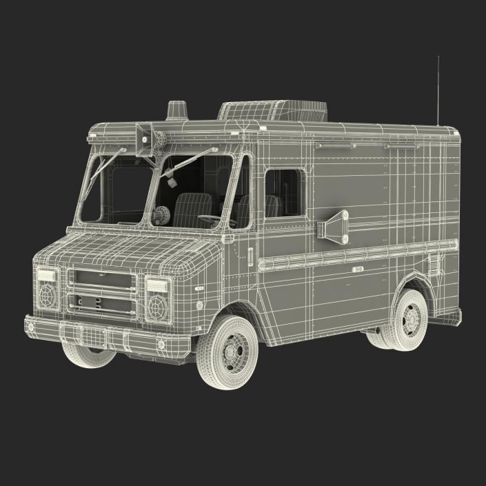 3D model Ice Cream Van Rigged