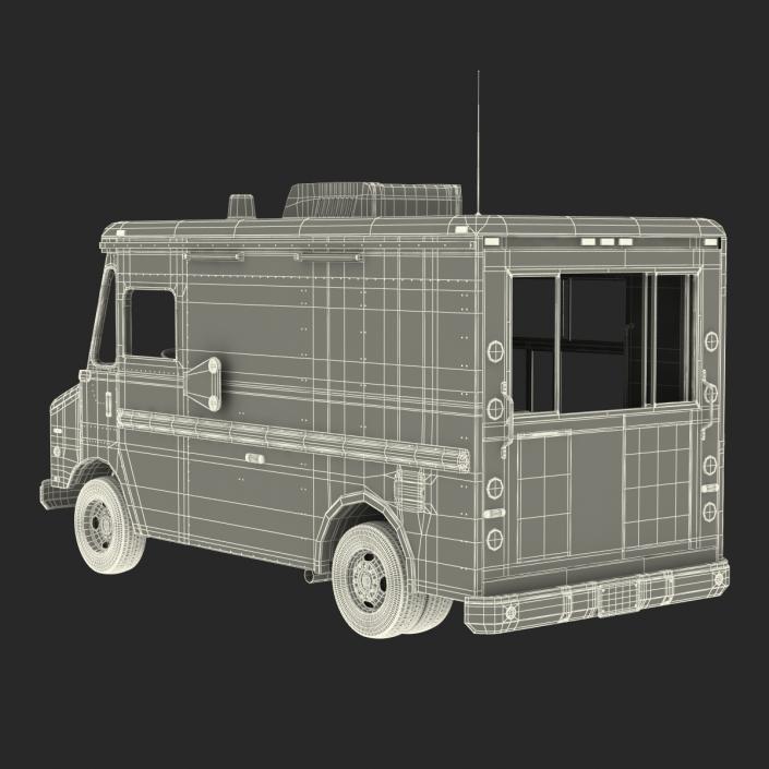 3D model Ice Cream Van Rigged