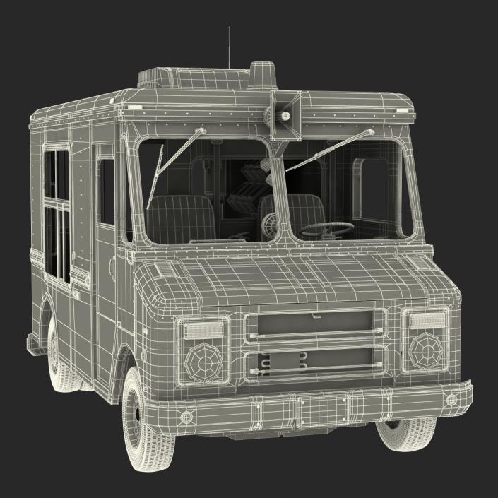 3D model Ice Cream Van Rigged