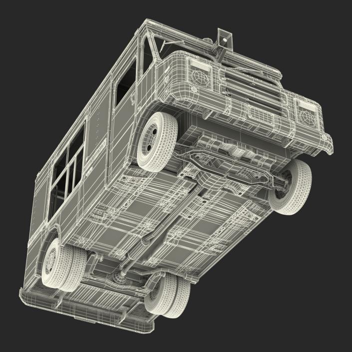 3D model Ice Cream Van Rigged