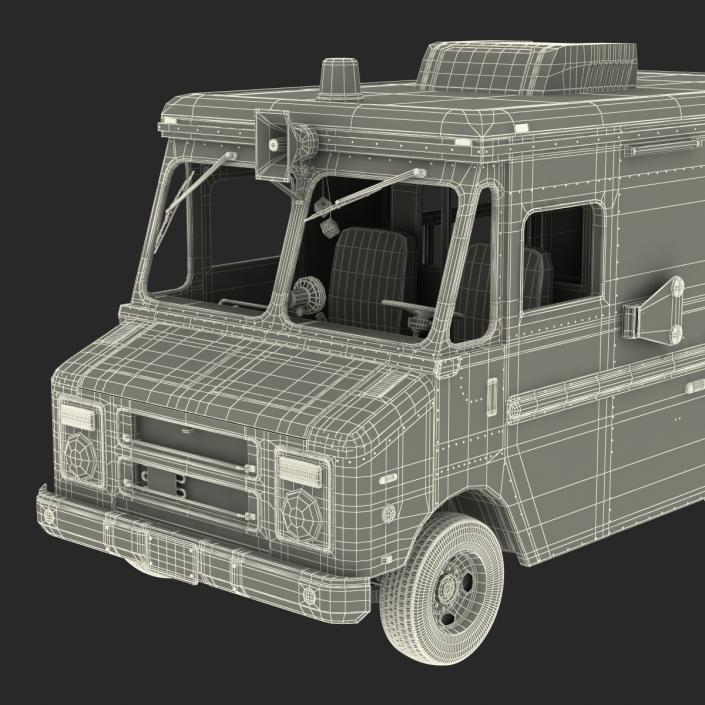 3D model Ice Cream Van Rigged