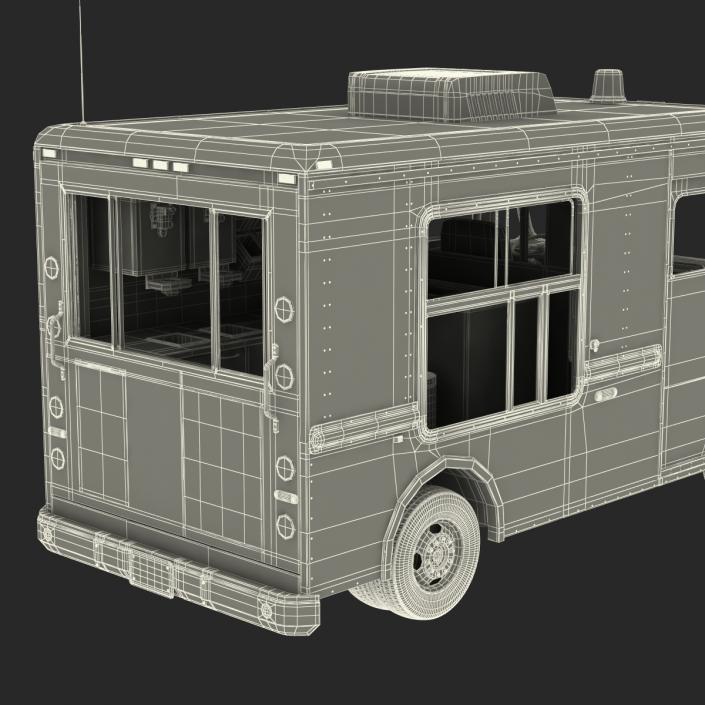 3D model Ice Cream Van Rigged