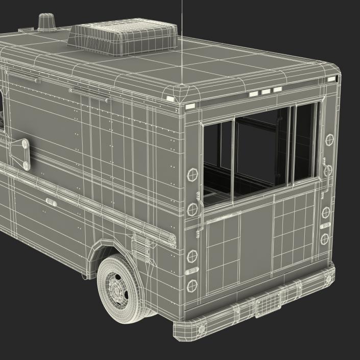 3D model Ice Cream Van Rigged