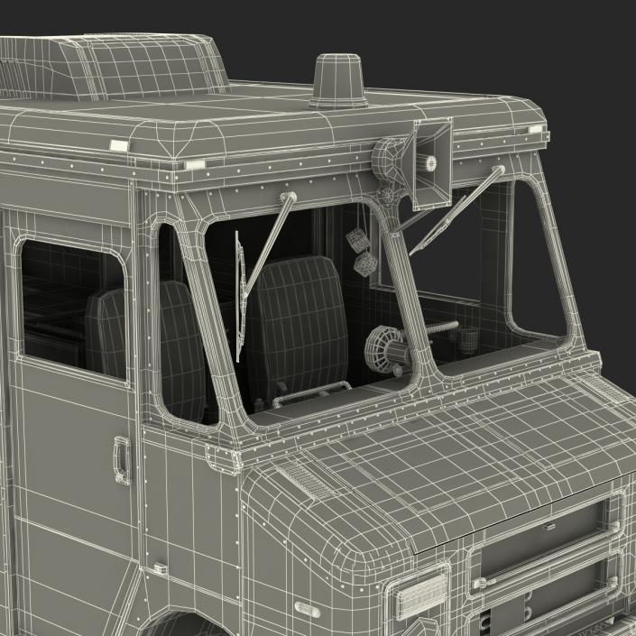 3D model Ice Cream Van Rigged