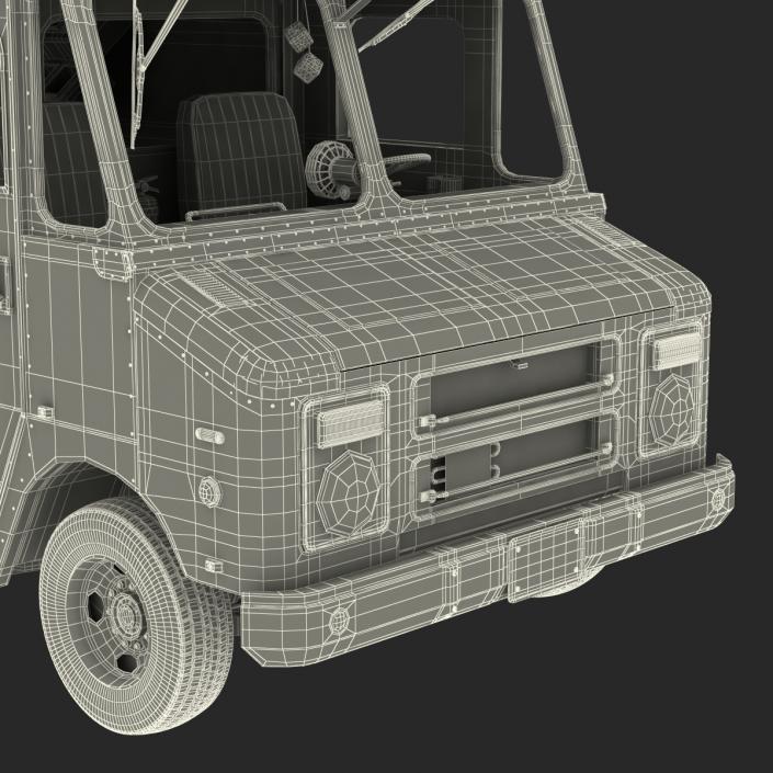 3D model Ice Cream Van Rigged