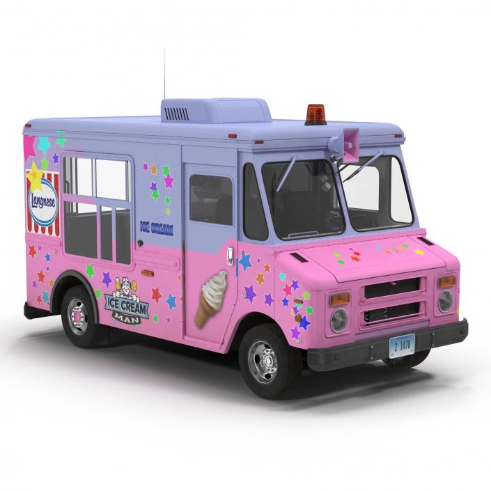 3D model Ice Cream Van 2