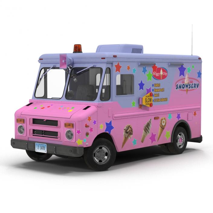 3D model Ice Cream Van 2