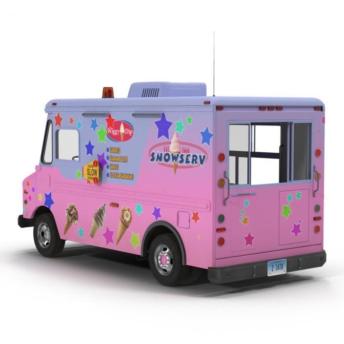 3D model Ice Cream Van 2