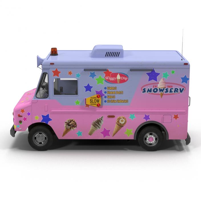 3D model Ice Cream Van 2