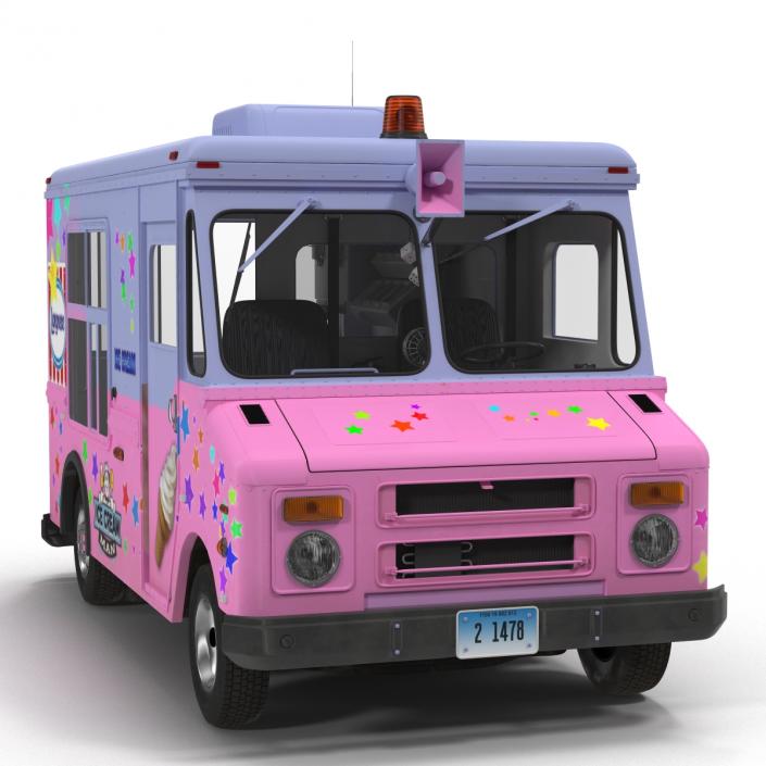 3D model Ice Cream Van 2