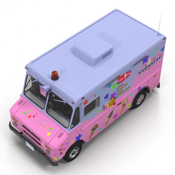 3D model Ice Cream Van 2