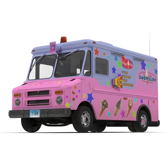 3D model Ice Cream Van 2