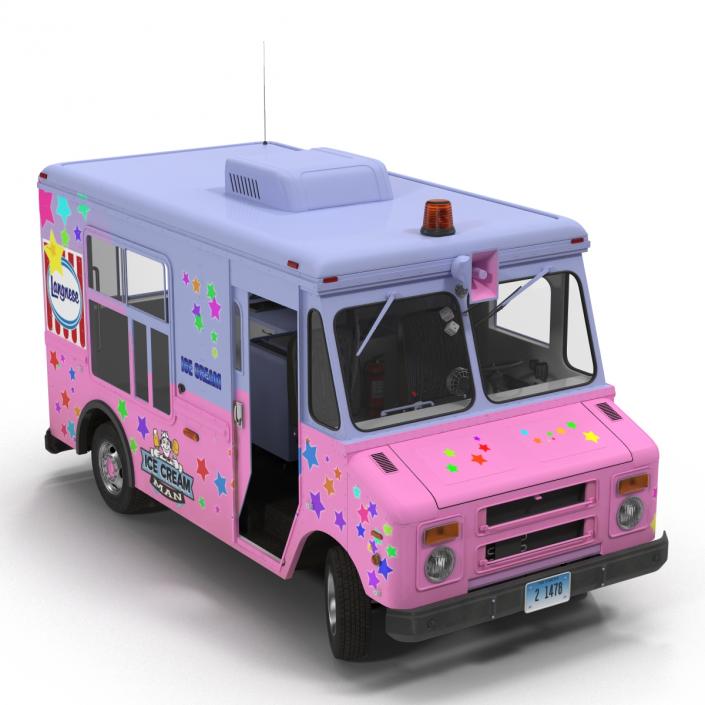 3D model Ice Cream Van 2